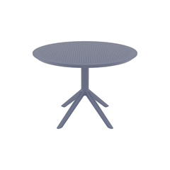 Sky Dark Grey Round Garden Table 105 cm