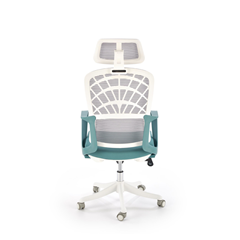 Office Chair Adjustable – Turquoise & White