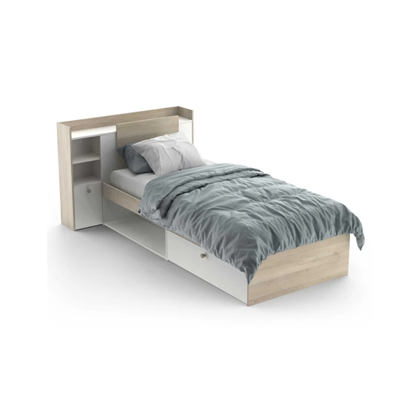 Single Bed Frame – Oak & White