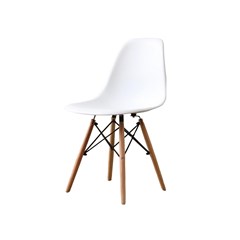 Dining Chair Pp Wood - White
