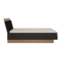 Bed 140 – Stirling Oak & Black Matt