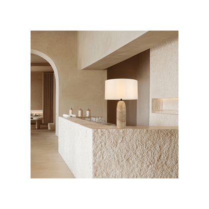 Table Light – Natural Stone & White