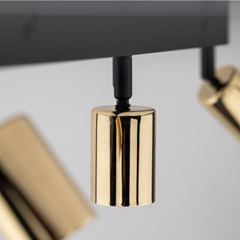 Spotlight Lamp 3 Lights – Black & Gold