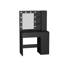Vanity Table Black 90X45X140cm
