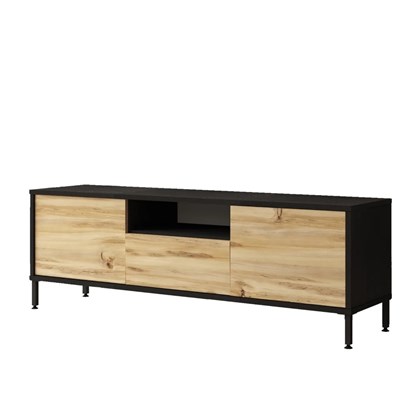 Tv Unit - Oak Wotan & Black