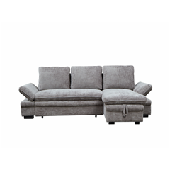 Reversible Corner Sofa Bed - Grey