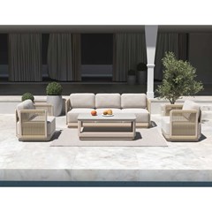 Garden Sofa Set Of 4 - Champagne