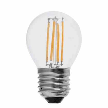 6W G45 Filament Bulb Clear Cover 3000K E27