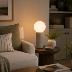 Table Lamp with Ceramic Base h 35.5 cm