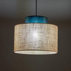 Pendant Lamp Duo - Green & Juta