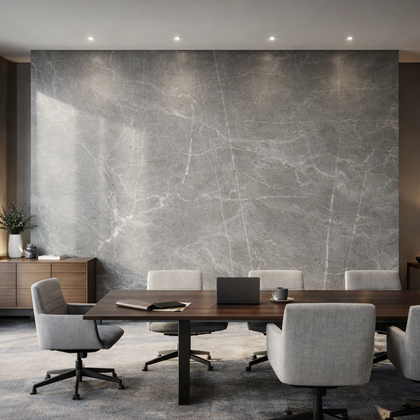 Decorative Wall Panel Marble Tiles 1220x2600x8mm - Texture Grey