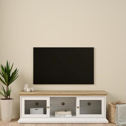 Paris TV-unit White & Oak