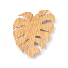 Monstera Wood Oak Wall Lamp