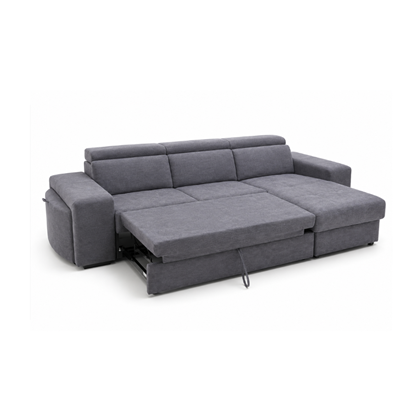 Corner Sofa with Pull-Out Footrest