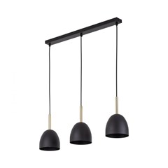 Nord Black Pendant Lamp 3l