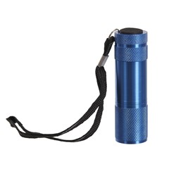 Mini 9 Led Aluminium Flashlight Blue