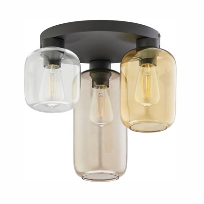 Ceiling Lamp Marco Brown E27 3 Panels