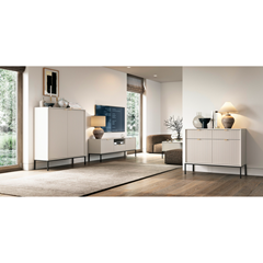 TV Unit 2 Doors 1 Drawer – Cashmere