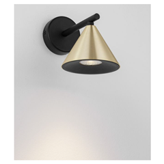 Wall Light LED Oxide Gold & Black Aluminium
