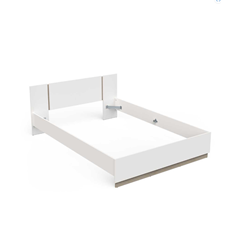 Watson Bed 140x200cm – Matt White & Kronberg Oak