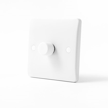 1 Gang Rotary Dimmer Eco White