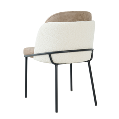 Dining Chair Brown and White