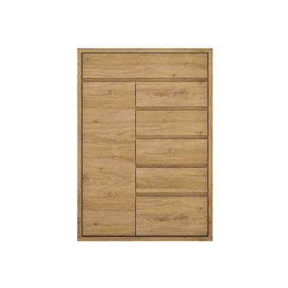 Chest Drawers 1D-6S – Oak & Grey