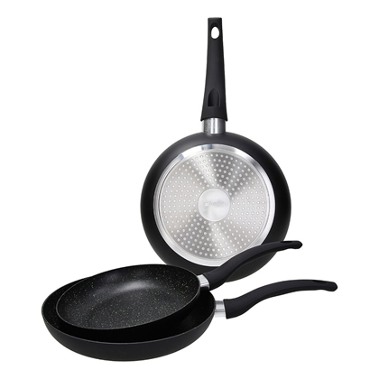Set 3 Pan Aluminum Black