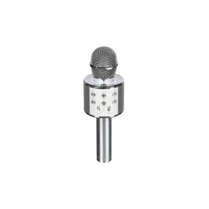 Karaoke Microphone Speaker – Silver