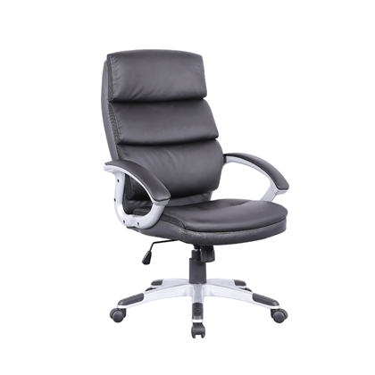Office Chair Black Chrome Base
