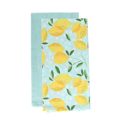 Set 2 Cleaning Cloth 45 x 70 cm Panarea Cotton Yellow