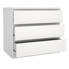 white Naia Chest 3 Drawers