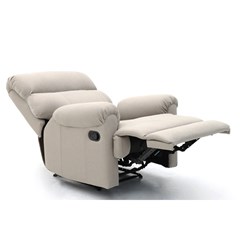 Manual Recliner Chair Beige 92x90x105