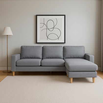 Corner Sofa – Light Grey