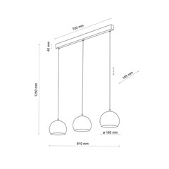 Zoe Hanging Lamp - Black