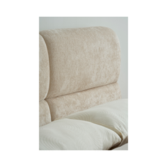 Upholstery Bed with Gaslift –  Beige 160x200
