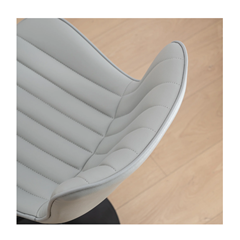 Barstool Grey Black Matt Metal