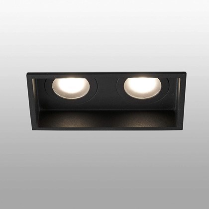 Recessed Black Square Hyde Fixed GU10 IP44