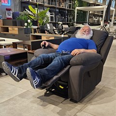 Power Lift Recliner Chair 92x90x105cm - Dark Grey