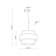 Pendant Lamp Calisto - Jute & Black