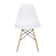 Dining Chair Pp Wood - White