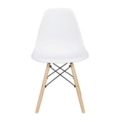 Dining Chair PP Wood - White