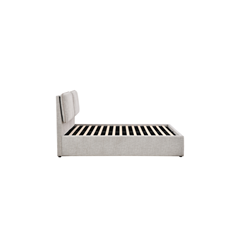 Upholstery Bed with Gaslift - Beige 180x200