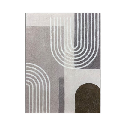 Grey Arches V2 Acrylic Painting – Silver 90X120 cm
