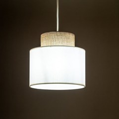Hanging Lamp Duo White Juta