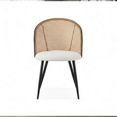 Chair Rattenback – Iron Black Legs