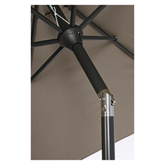 Taupe Outdoor Parasol 2.7M W-Tilt