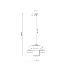 Verado Knowing Hanging Lamp – White & Beige