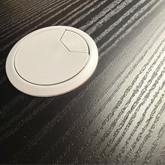 Desk with Black Panel and Adjustable Height