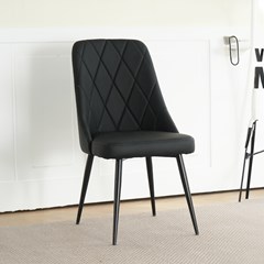 Dining Chair Black PU